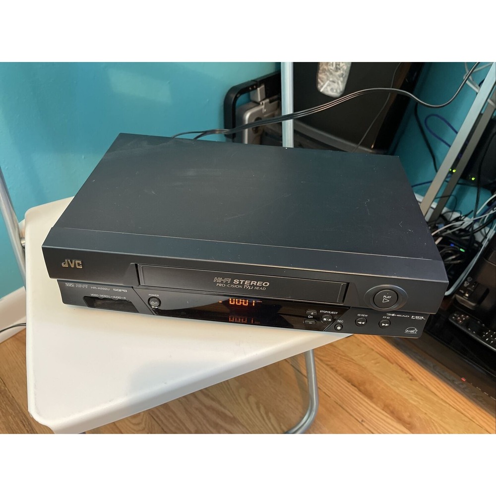 JVC HR-A592U Hi-Fi 4 Head Video Cassette Recorder VHS No Remote Tested